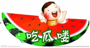 吃瓜娱乐背景图